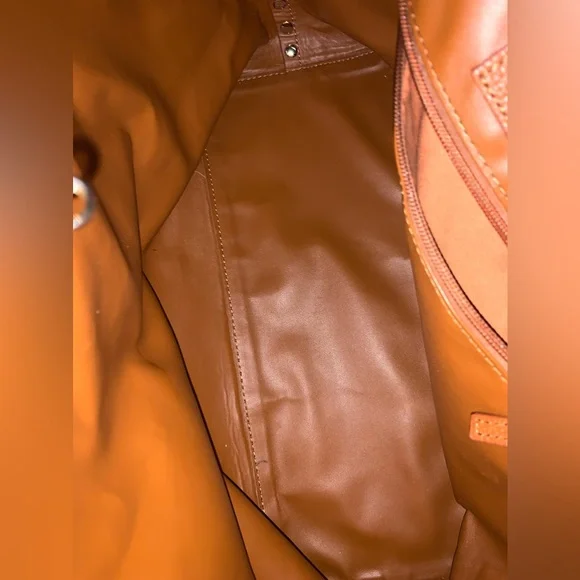 Laggo Remy British Tan Leather studded Tote